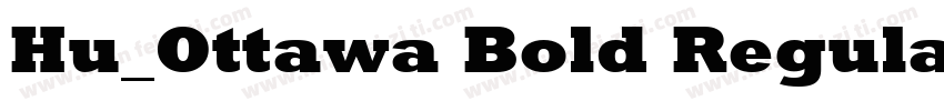 Hu_Ottawa Bold Regular字体转换